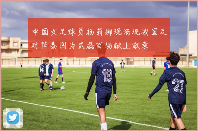 中国女足球员杨莉娜现场观战国足对阵泰国为武磊百场献上敬意